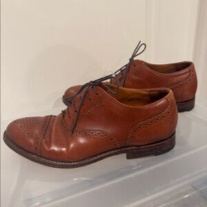 J.Crew Men’s Dress Shoes Ludlow Semi-Brogue Oxfords in English Tan Size 9